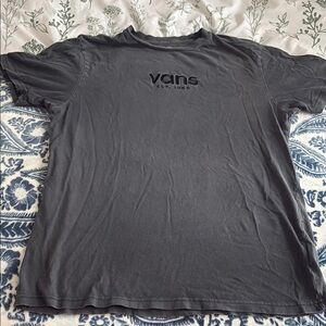 Vans Gray Short Sleeve Tee Casual Comfort